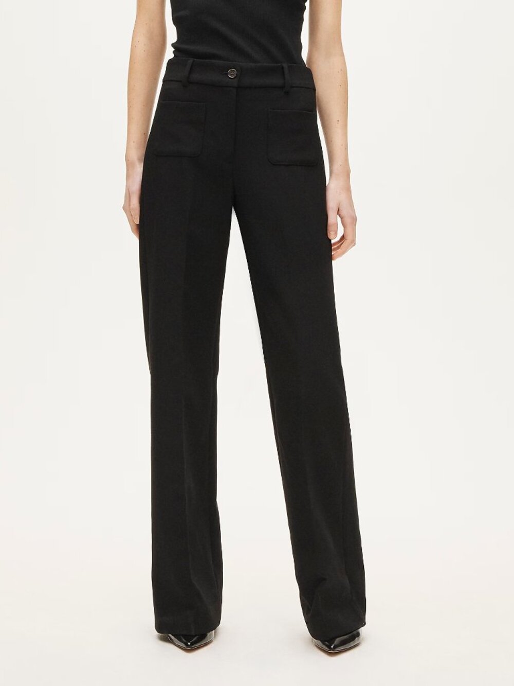 J. Crew Petite Four Season Stretch High Rise Carolina Pants Black Size 6P NWT